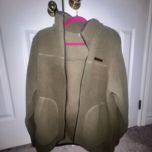 Columbia Olive Fleece Jacket